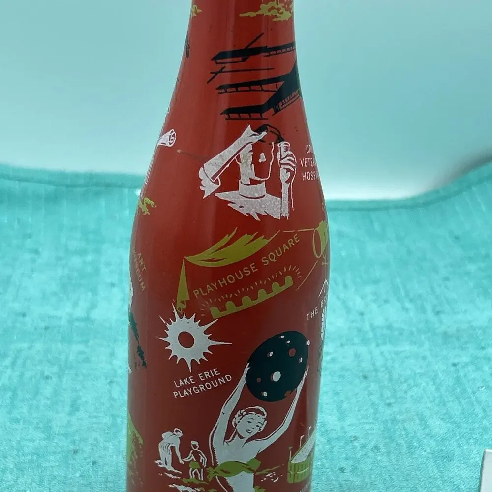 Vintage Cleveland Ohio ABCB Convention Red Owens Illinois Orange Bottle 1956